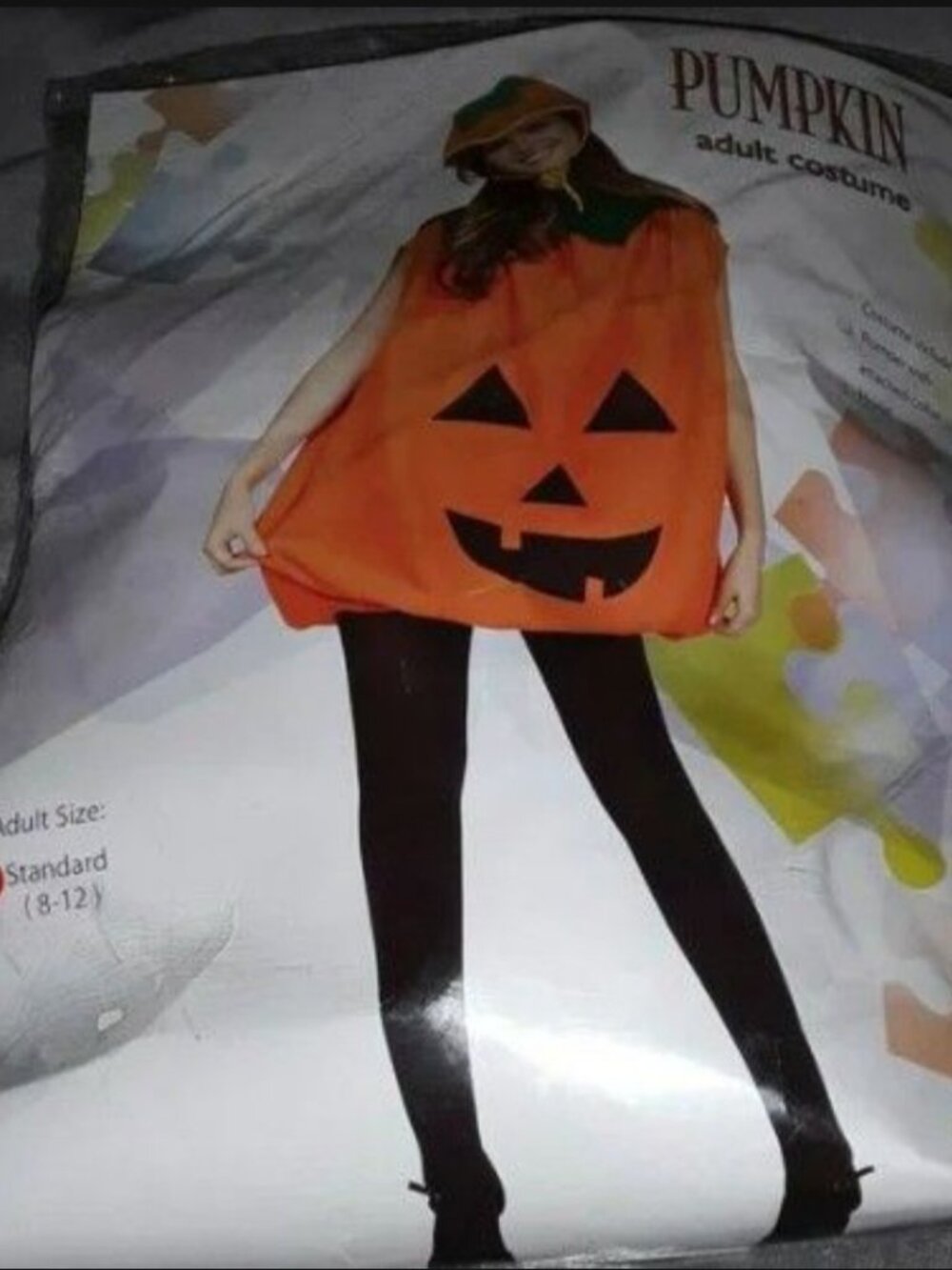 Women's Halloween Pumpkin Costume Adult Size One Fits Most Brand New In Packagi.